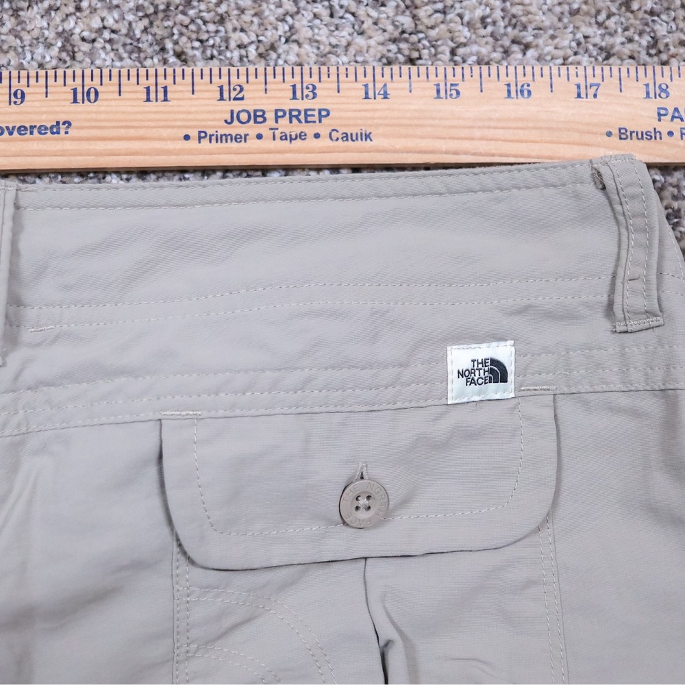 The North Face Cargo Shorts Womens 16 Gray Nylon Hiking Outdoor Utility Pockets - Picture 8 of 12